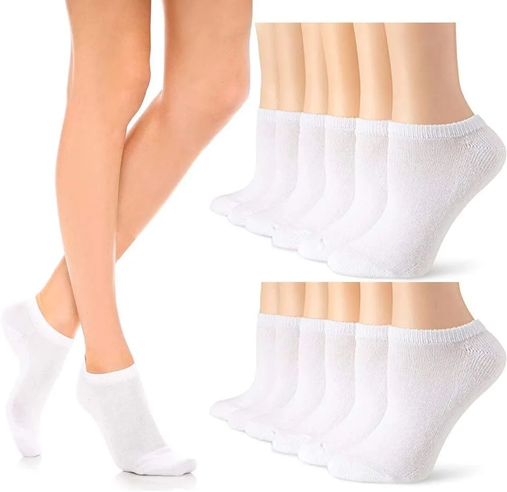120 Pairs Of Yacht & Smith Mens Wholesale Bulk No Show Ankle Socks, Cotton Sport Athletic Socks - Size 10-13