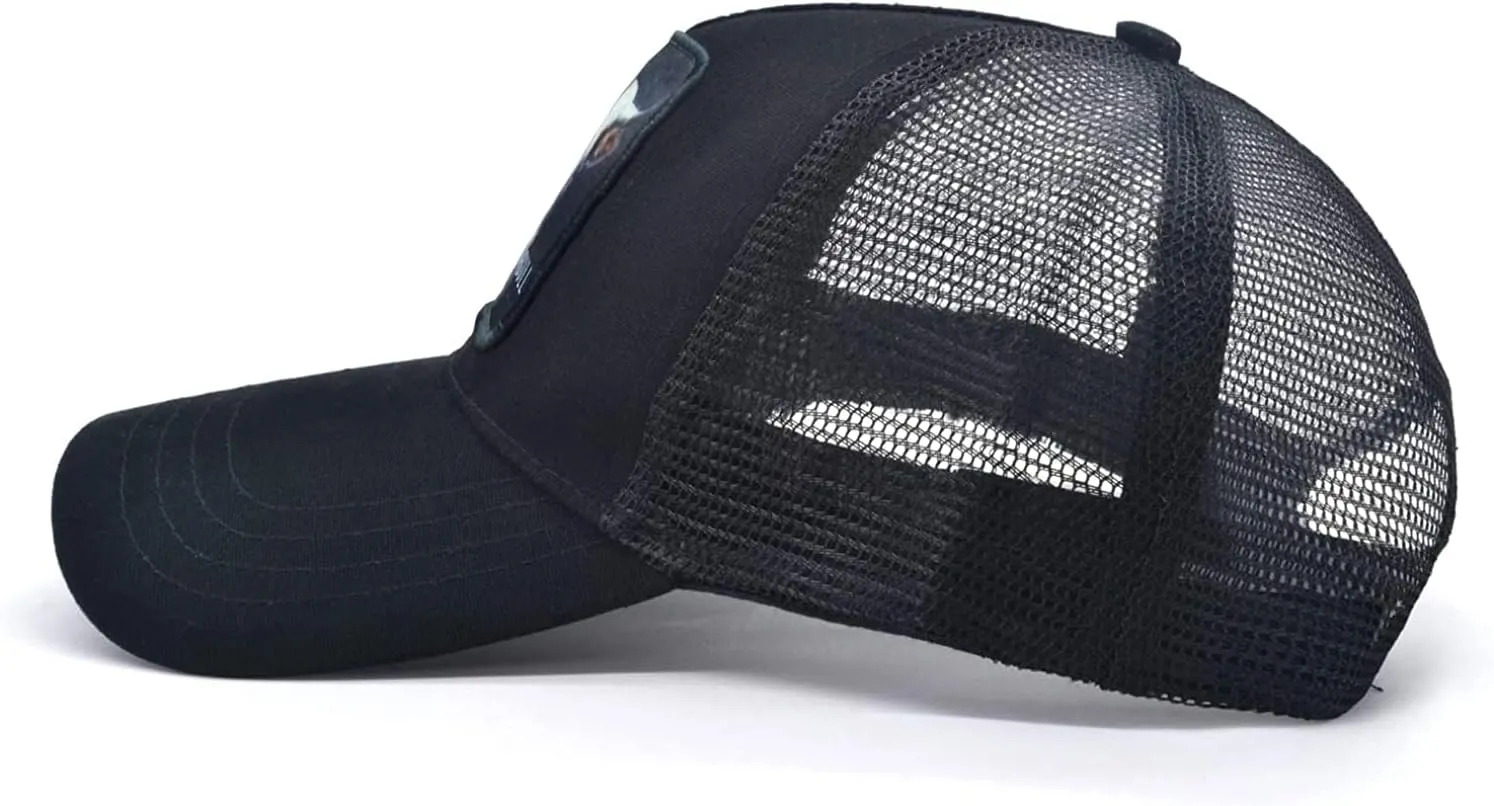Animal Baseball Cap Patch Embroidered Women Trucker Hat Men Plain Mesh Adjustable Outdoor Sport Hunt Ball Caps