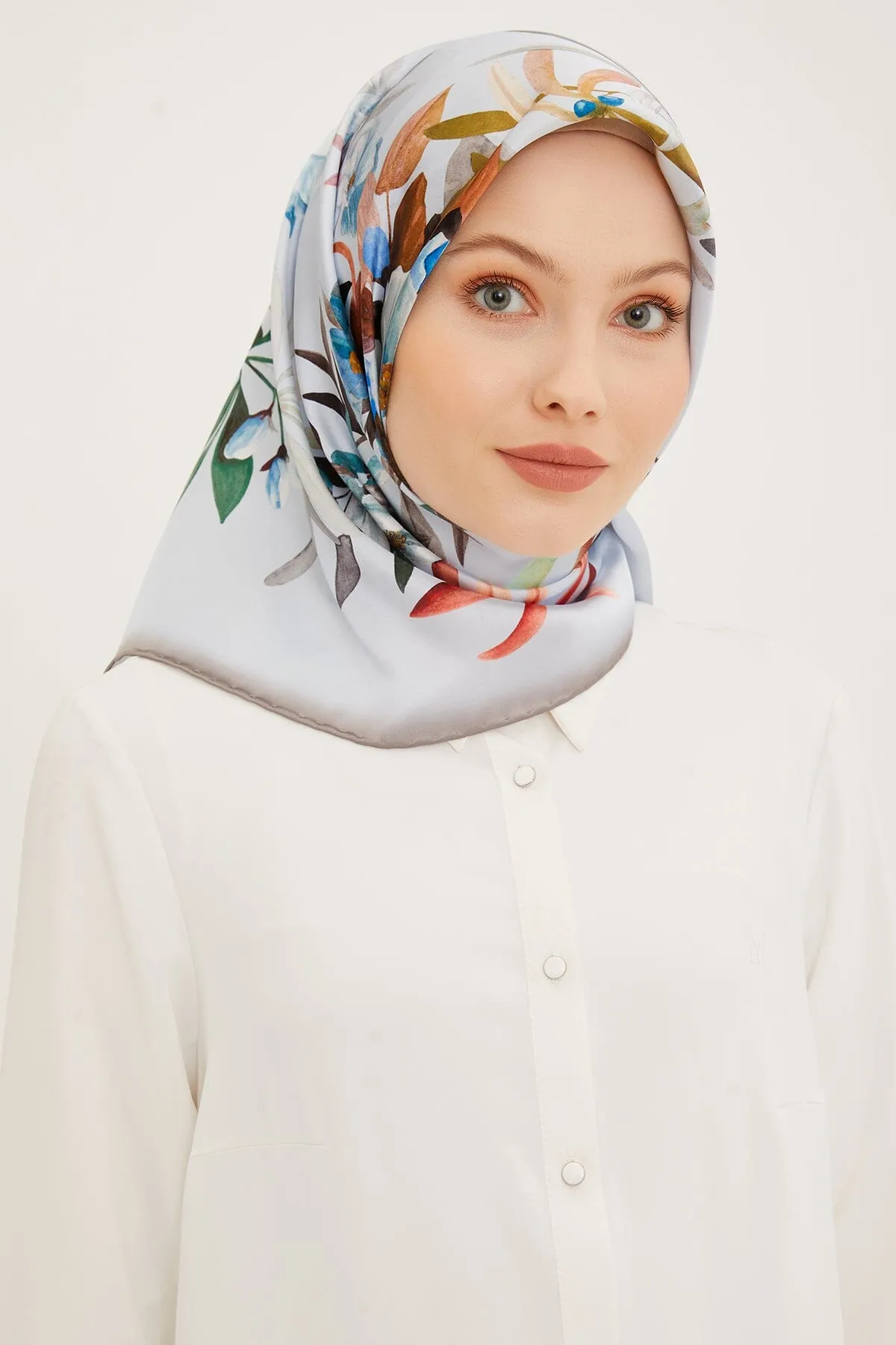 Armine Ayu Floral Silk Scarf #2