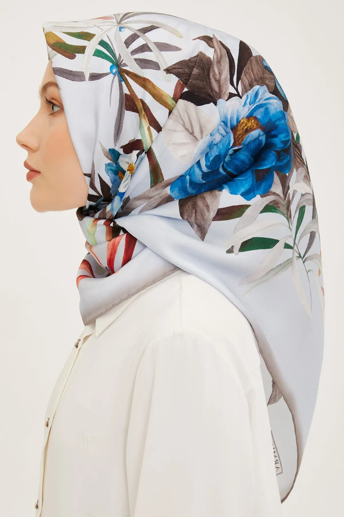 Armine Ayu Floral Silk Scarf #2