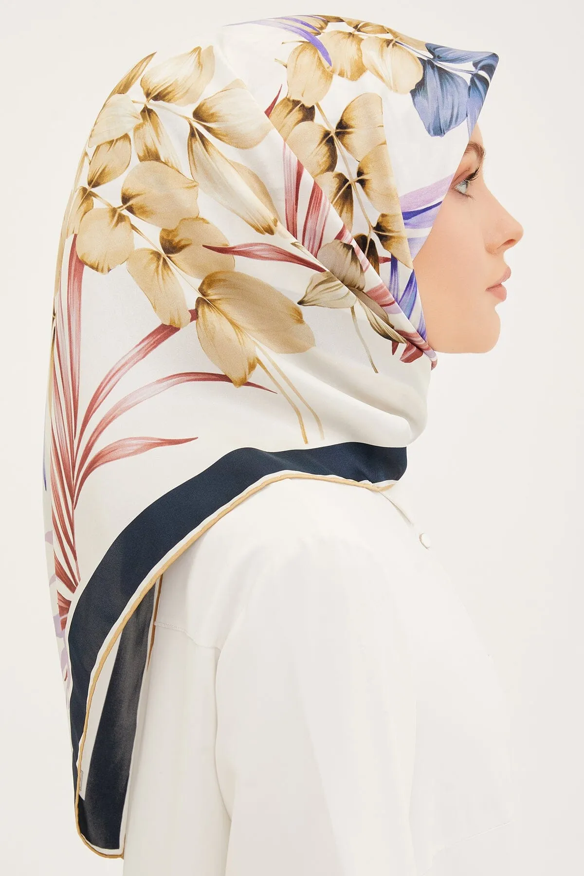 Armine Claris Floral Silk Scarf #52