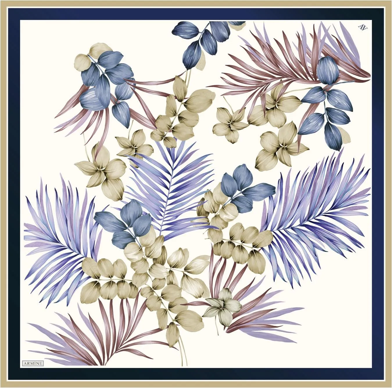Armine Claris Floral Silk Scarf #52