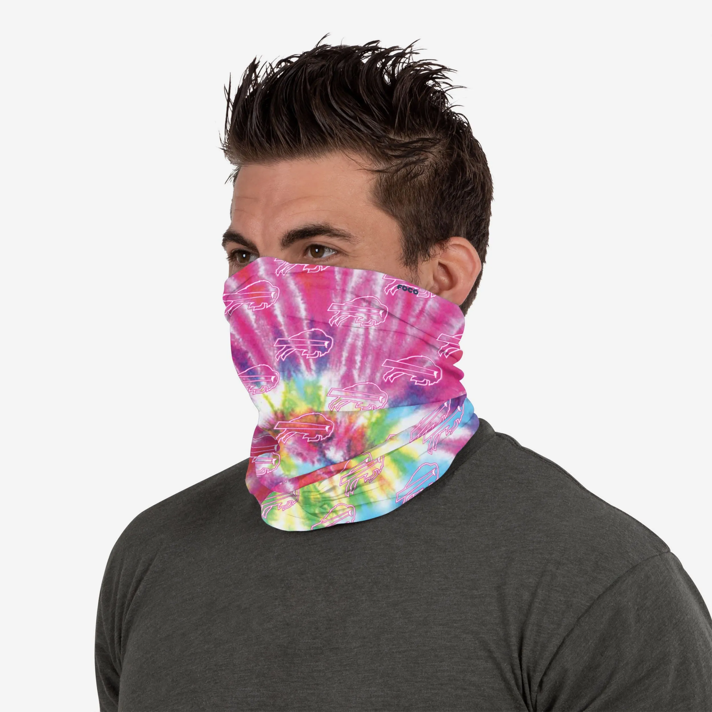 Buffalo Bills Pastel Tie-Dye Gaiter Scarf