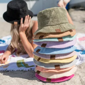 CC Foldable Terry Cloth Bucket Hat