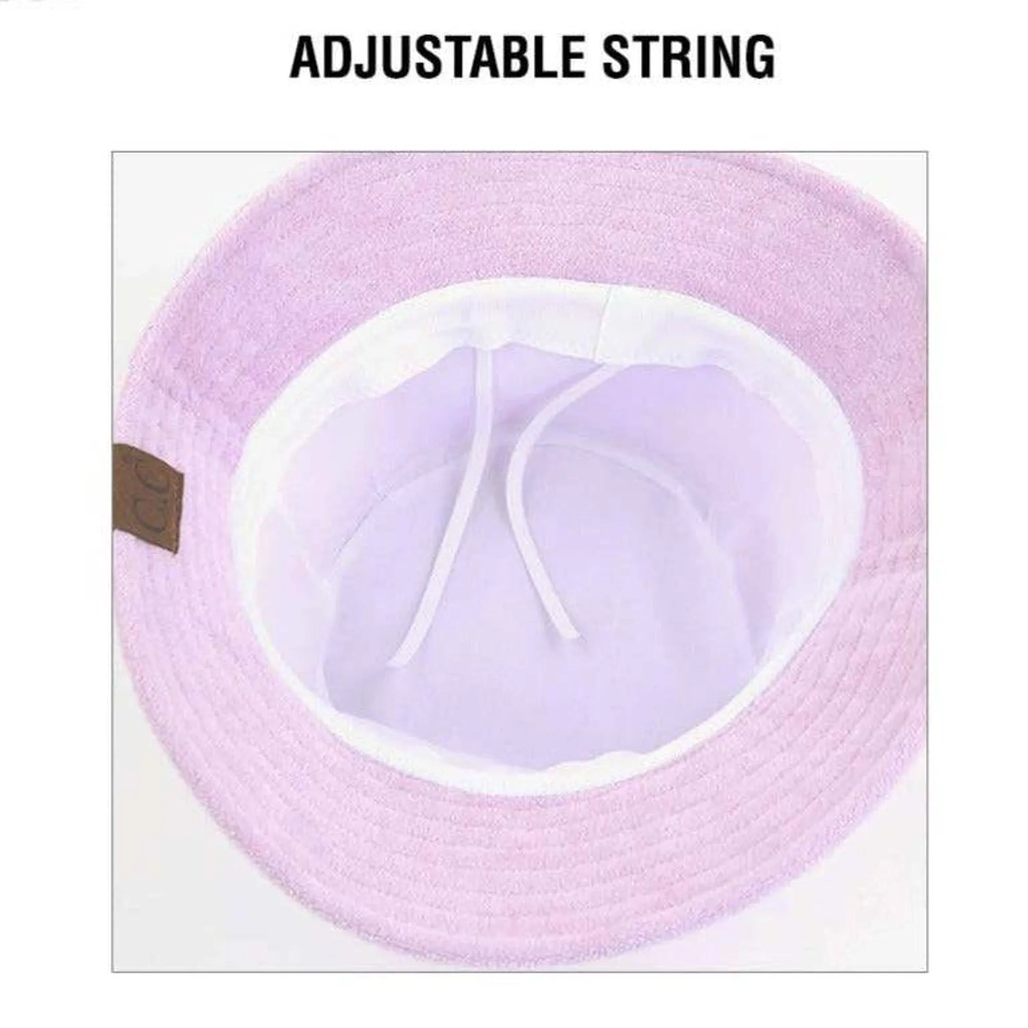 CC Foldable Terry Cloth Bucket Hat