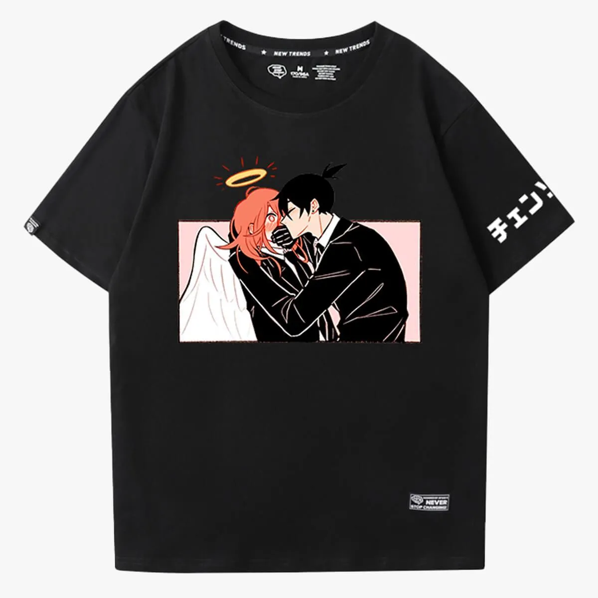 Chainsaw Man Akiangel Aki Kissing Angel T-Shirt