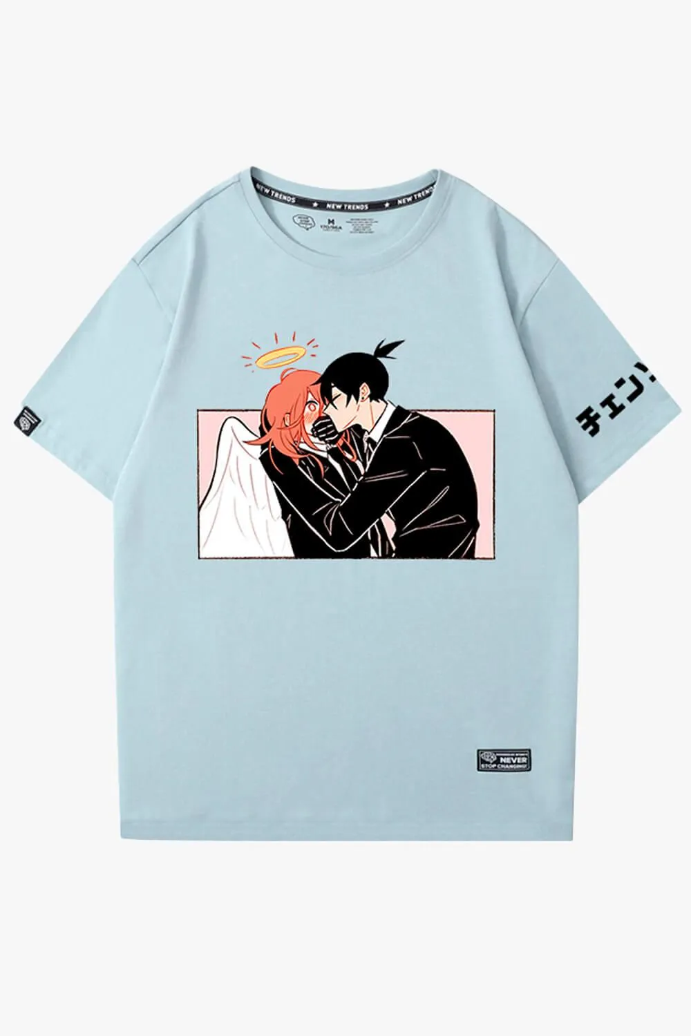 Chainsaw Man Akiangel Aki Kissing Angel T-Shirt