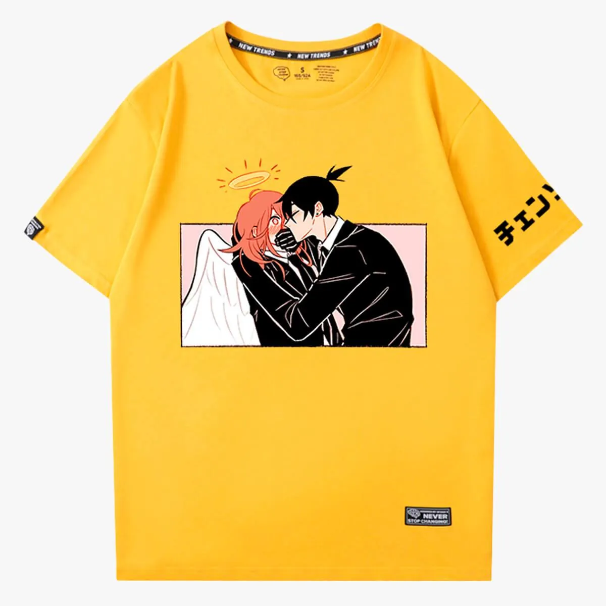 Chainsaw Man Akiangel Aki Kissing Angel T-Shirt