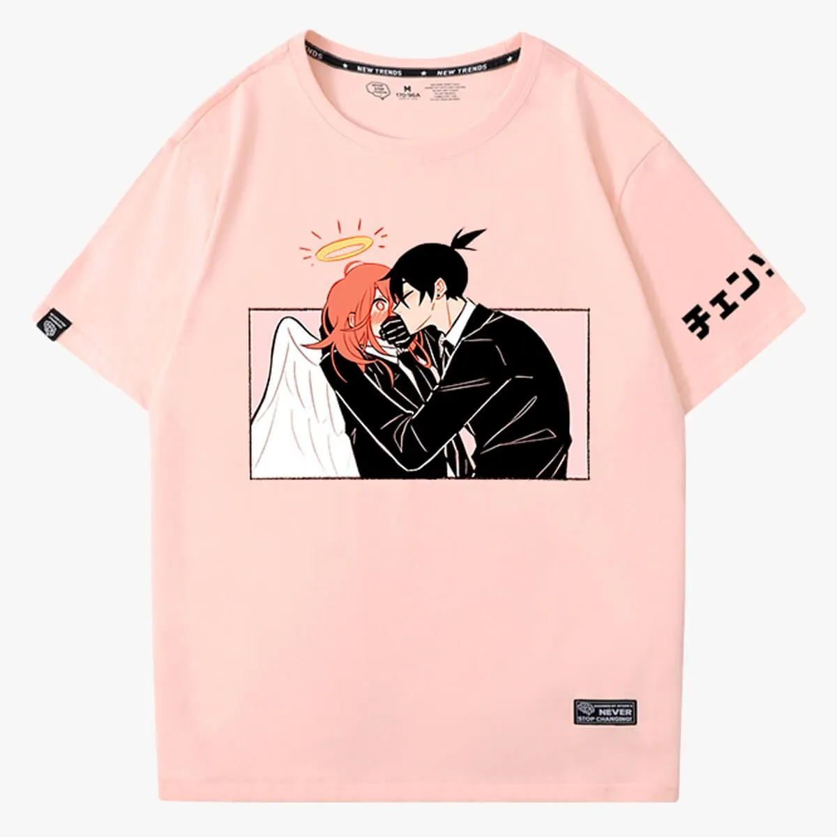 Chainsaw Man Akiangel Aki Kissing Angel T-Shirt