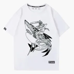 Chainsaw Man Denji on a Beam Shark T-Shirt