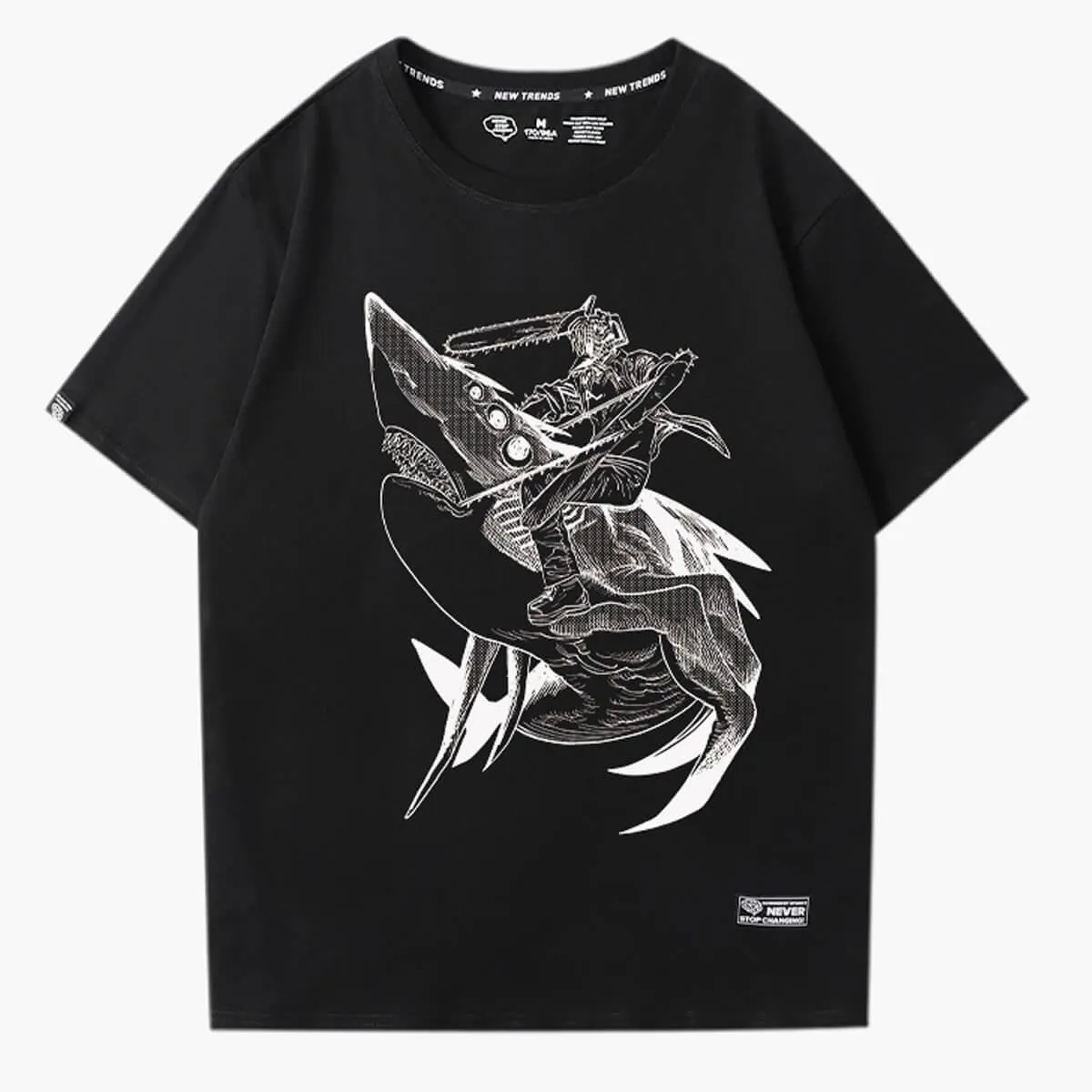 Chainsaw Man Denji on a Beam Shark T-Shirt