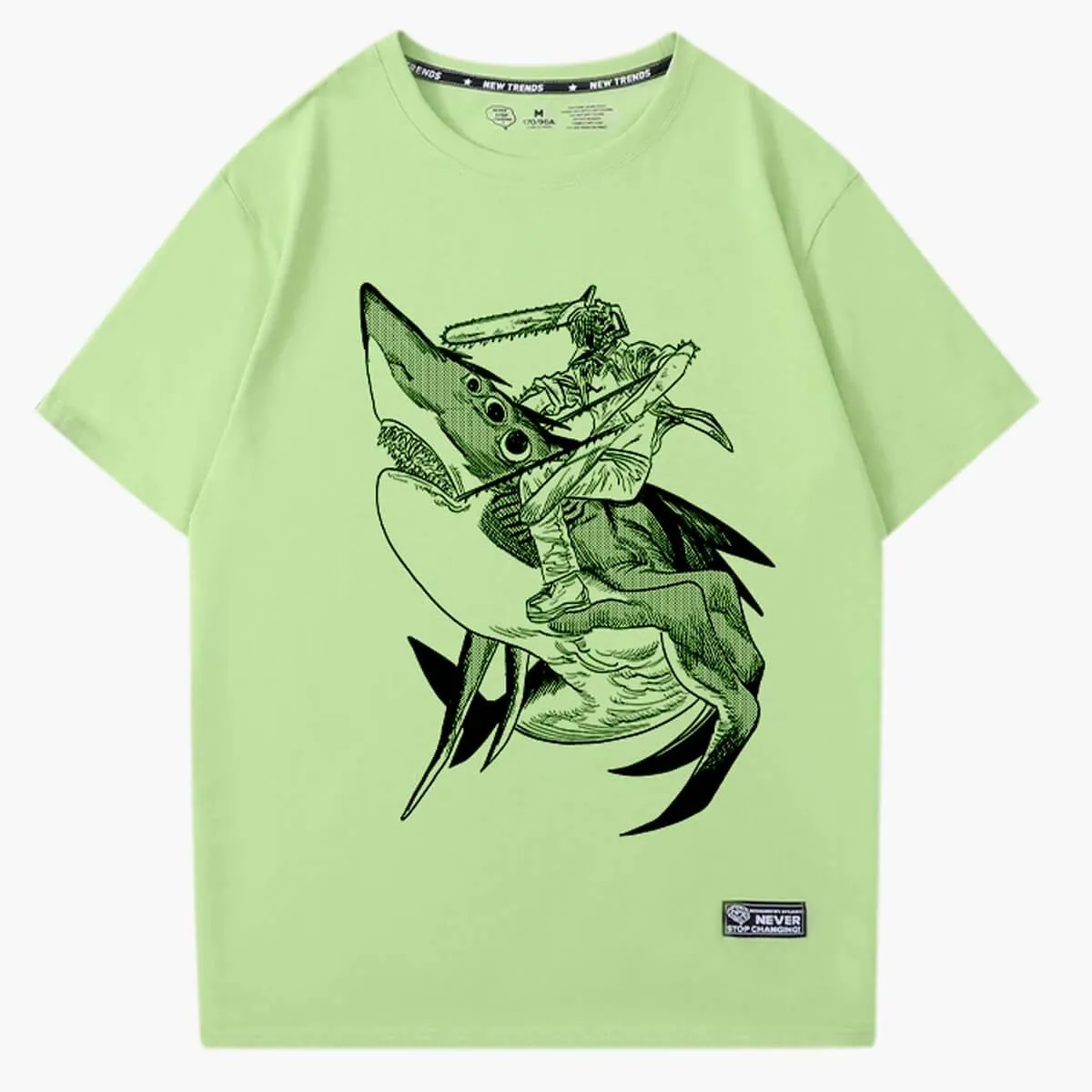Chainsaw Man Denji on a Beam Shark T-Shirt