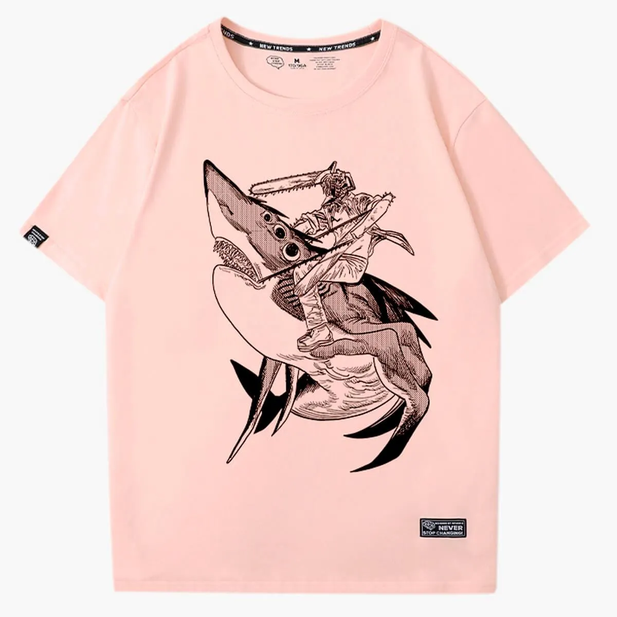Chainsaw Man Denji on a Beam Shark T-Shirt