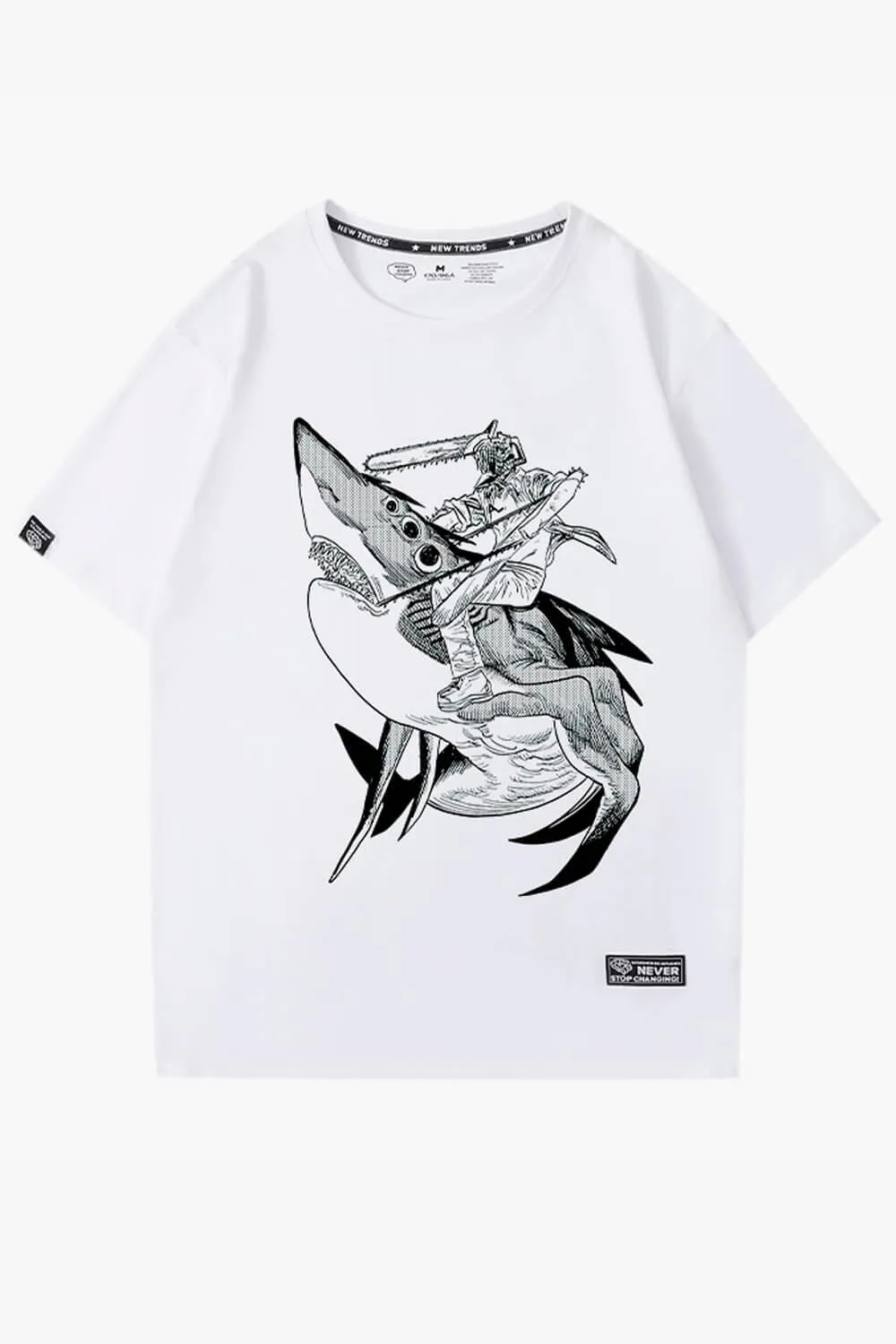 Chainsaw Man Denji on a Beam Shark T-Shirt