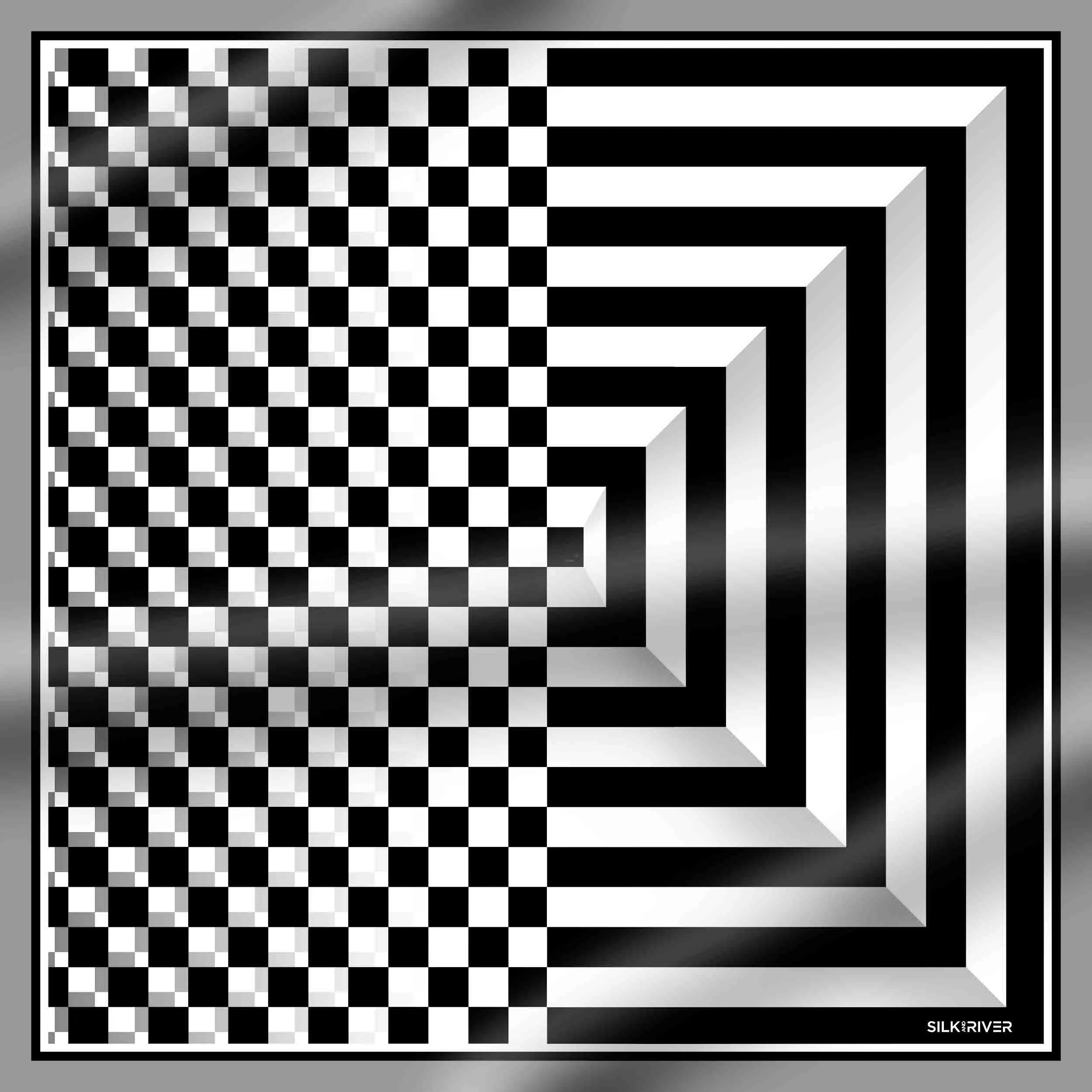 CHECKERS BLACK-WHITE