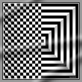 CHECKERS BLACK-WHITE