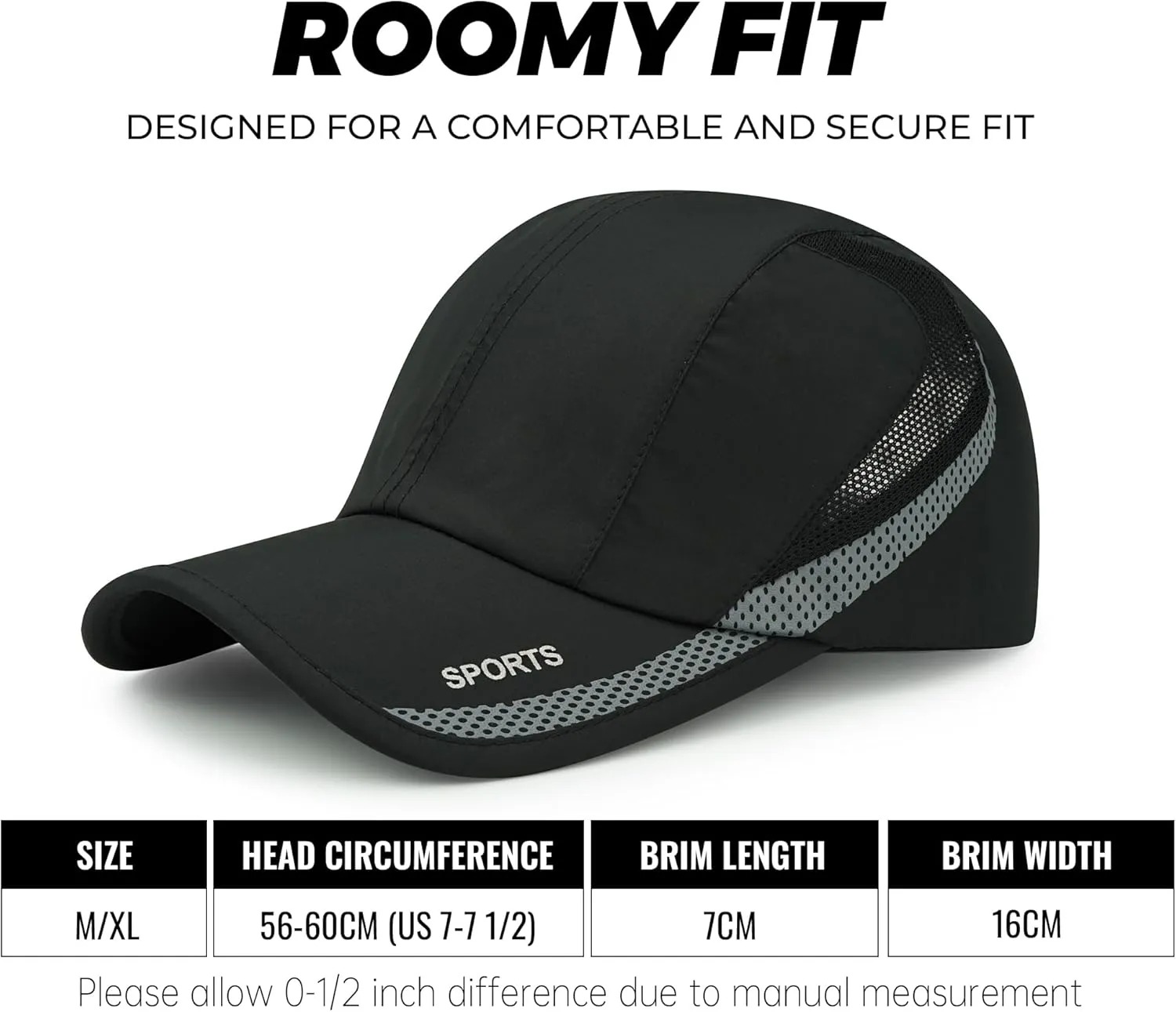 CLAPE Outdoor Sun Visor Hats Lightweight Waterproof Breathable Sports Hat UPF50  Ultra Thin Cooling Baseball Hats