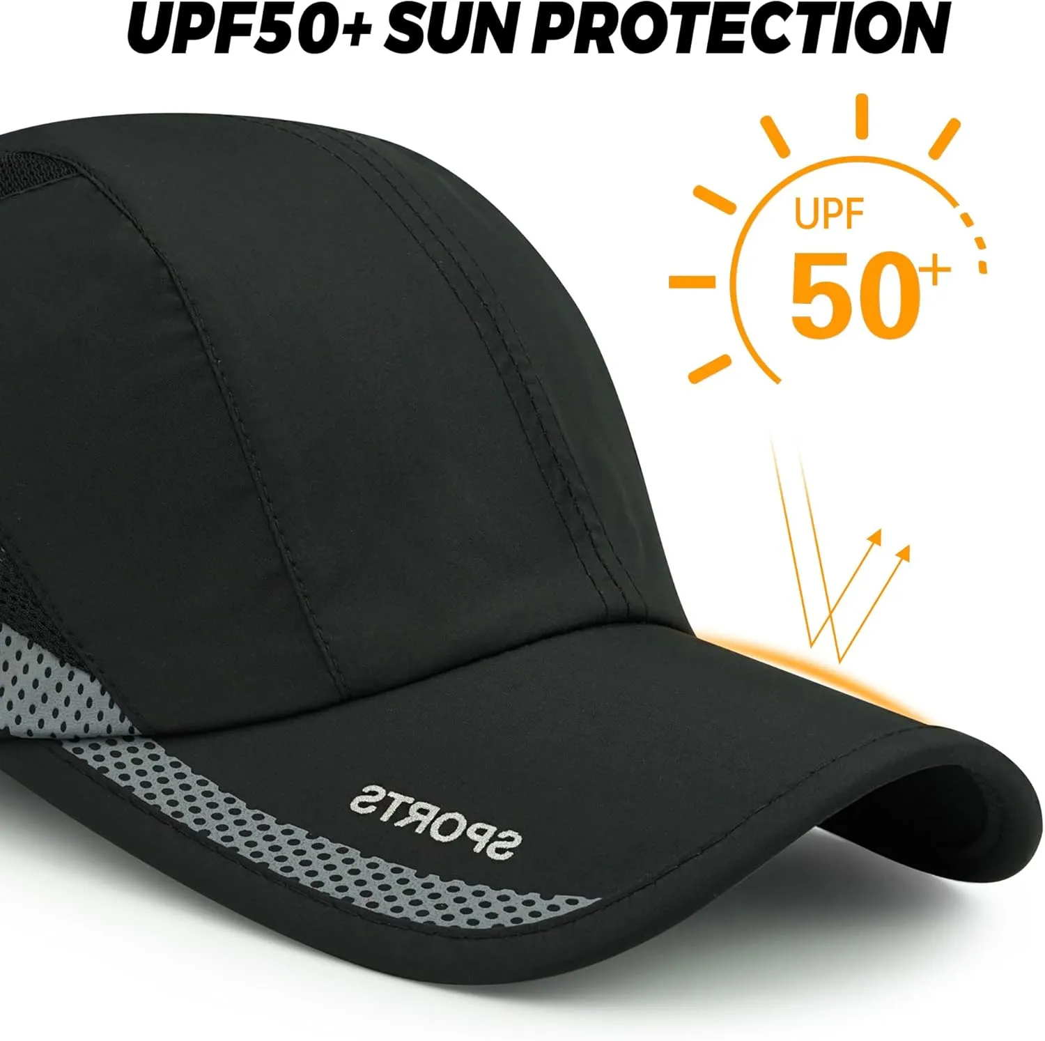 CLAPE Outdoor Sun Visor Hats Lightweight Waterproof Breathable Sports Hat UPF50  Ultra Thin Cooling Baseball Hats