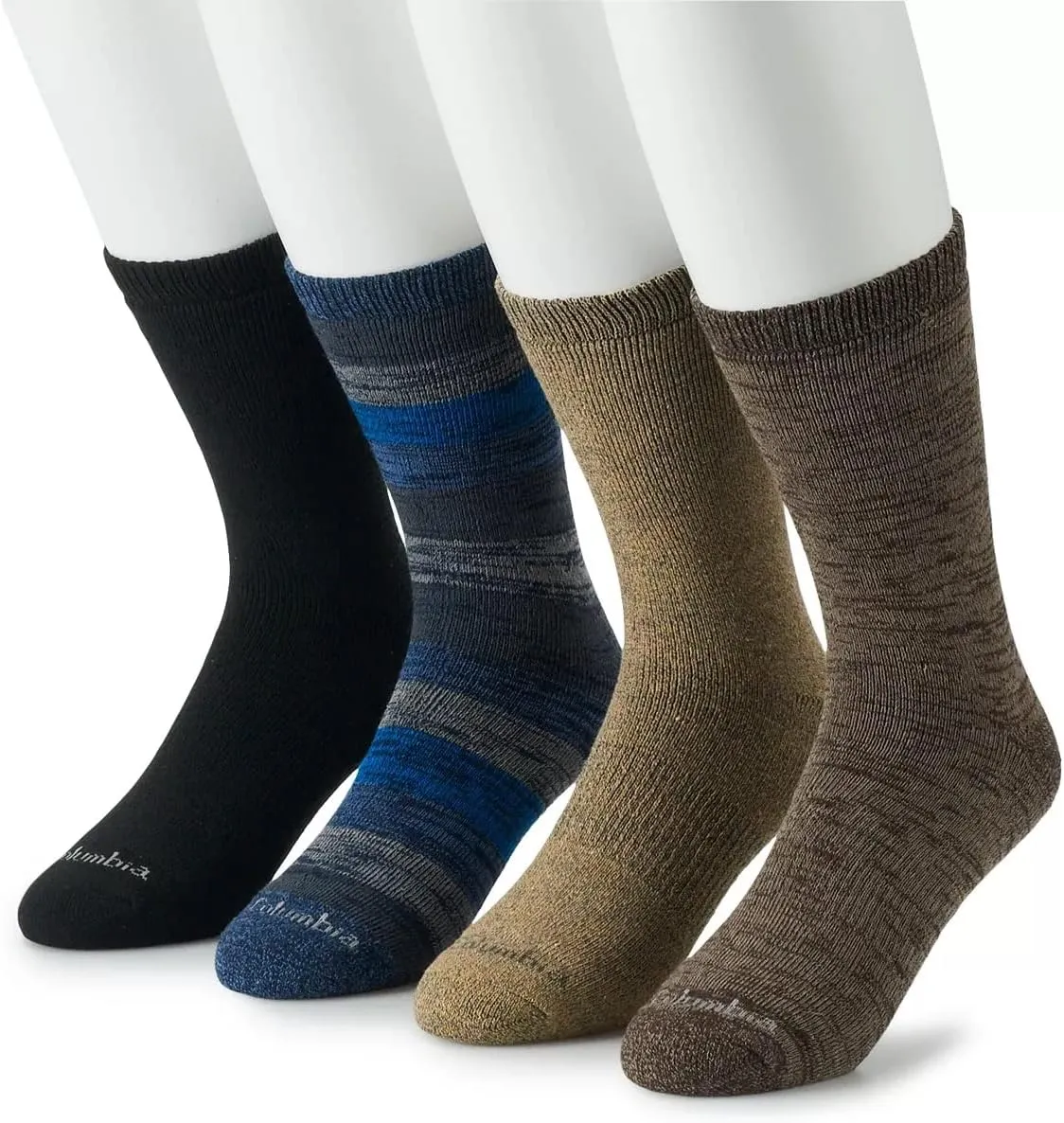 Columbia Men's Moisture Control Crew Socks, 4-Pack