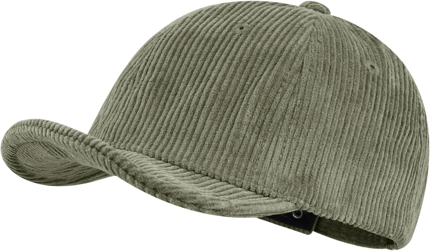 Croogo Short Brim Baseball Cap Corduroy Soft Trucker Hat Flat Snapback Hats Winter Dad Cap Flip Up Short Bill Cap for Men