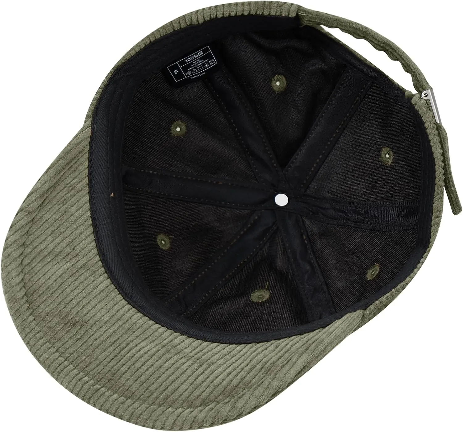 Croogo Short Brim Baseball Cap Corduroy Soft Trucker Hat Flat Snapback Hats Winter Dad Cap Flip Up Short Bill Cap for Men