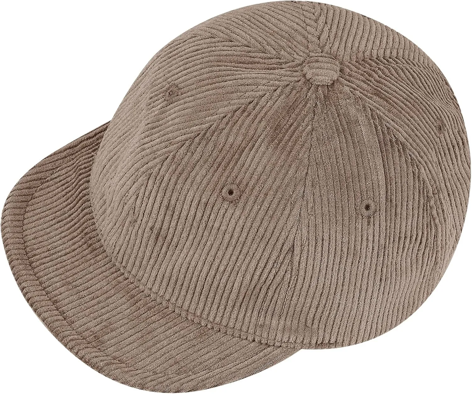 Croogo Short Brim Baseball Cap Corduroy Soft Trucker Hat Flat Snapback Hats Winter Dad Cap Flip Up Short Bill Cap for Men