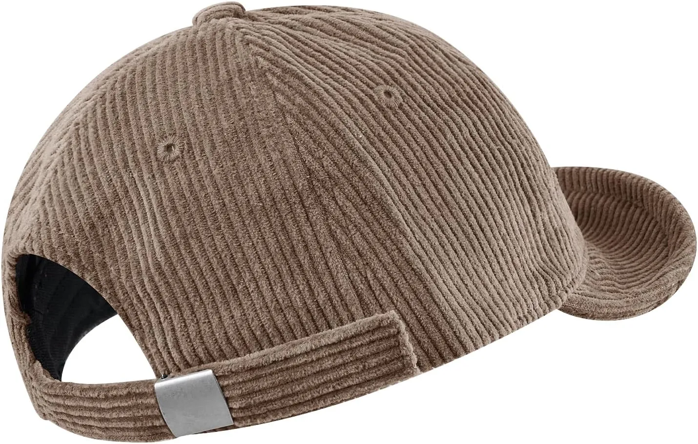 Croogo Short Brim Baseball Cap Corduroy Soft Trucker Hat Flat Snapback Hats Winter Dad Cap Flip Up Short Bill Cap for Men