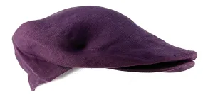 Dolce & Gabbana Men’s Purple Linen Flat Cap – Pure Linen Luxury Headwear