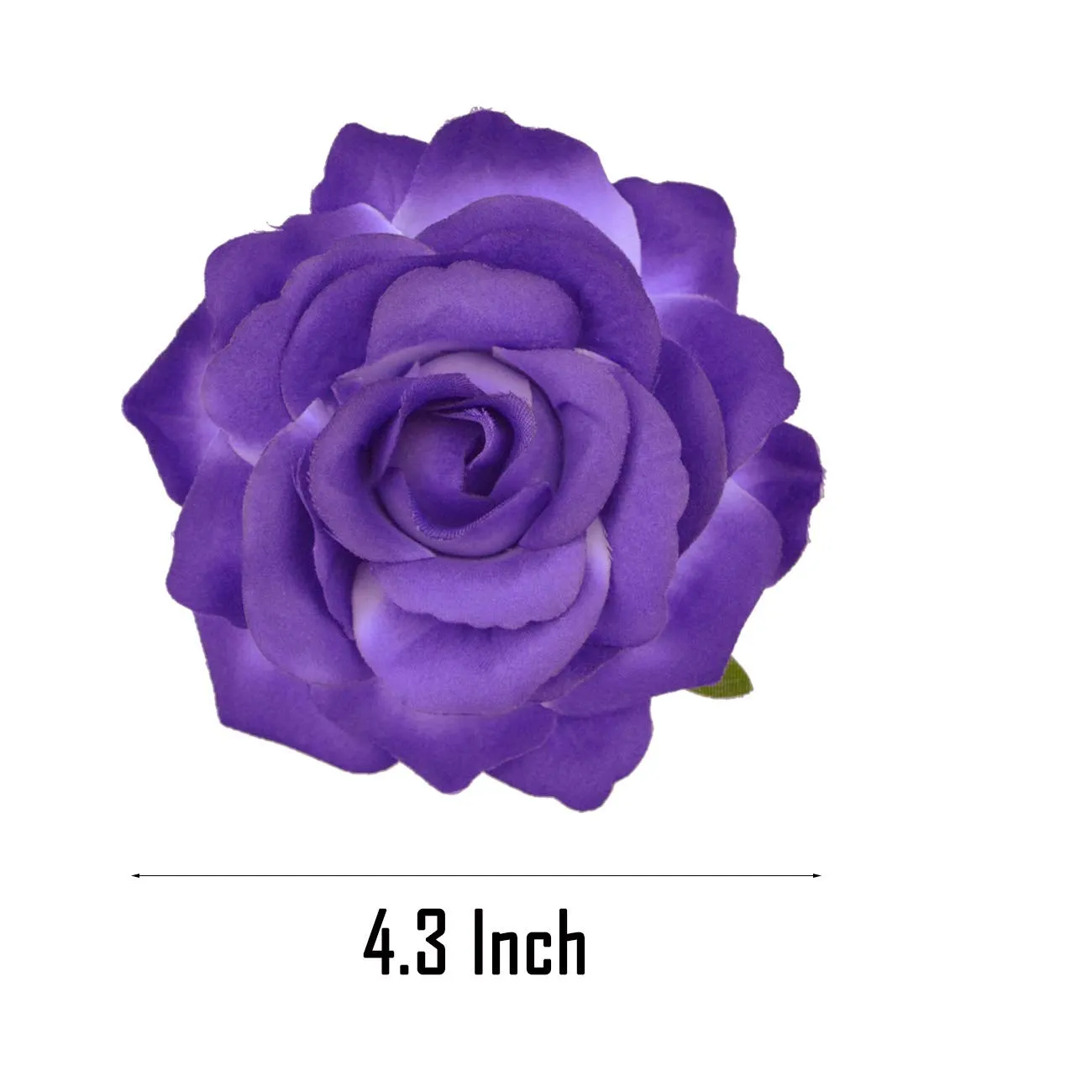 DRESHOW 5 Pcs Rose Hair Clip Flower Bridal Hair Pins Rose Brooch Floral Clips Head Ornament Wedding Hair Accessories Flamenco Dancer Hair Clip for Women Girls