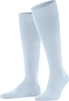 FALKE Men's Airport Knee-High Socks, Breathable, Merino Wool Cotton, Light Formal Socks, Work or Leisure Clothing, 1 Pair