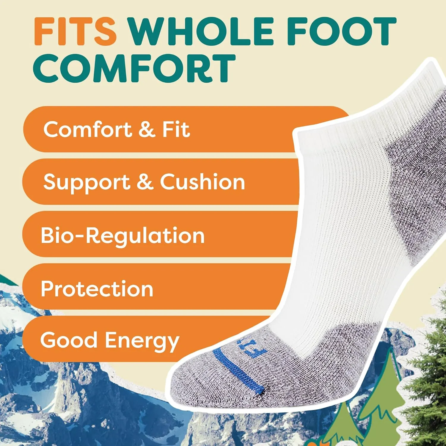 FITS Light Runner Low Cut Merino Wool Socks for Men and Women, Breathable, Lightweight, Athletic Sock, Whole Foot Comfort