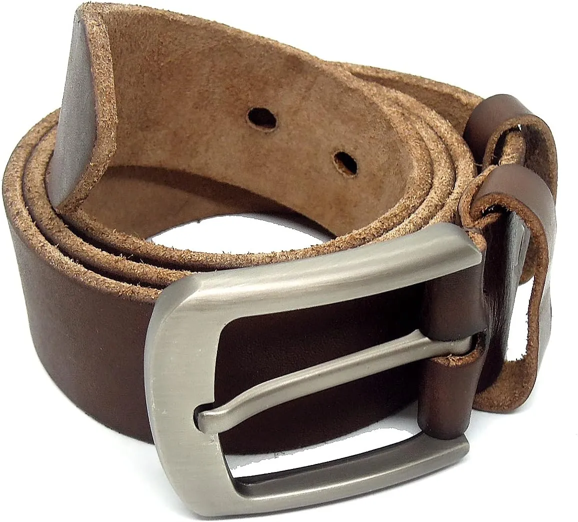 Full Grain Leather Belts for Men,Italian Solid Leather Belts Men, Men's Genuine Leather Belts, Casual Jeans Men Belts