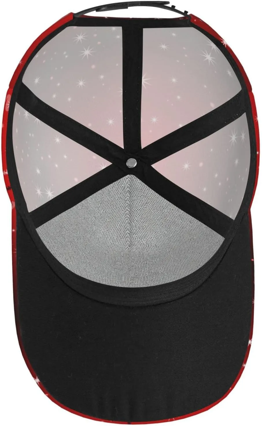 Funny Christmas Baseball Cap Adjustable Hat Xmas Snowflake Red Plaid Sun Cap for Men Women