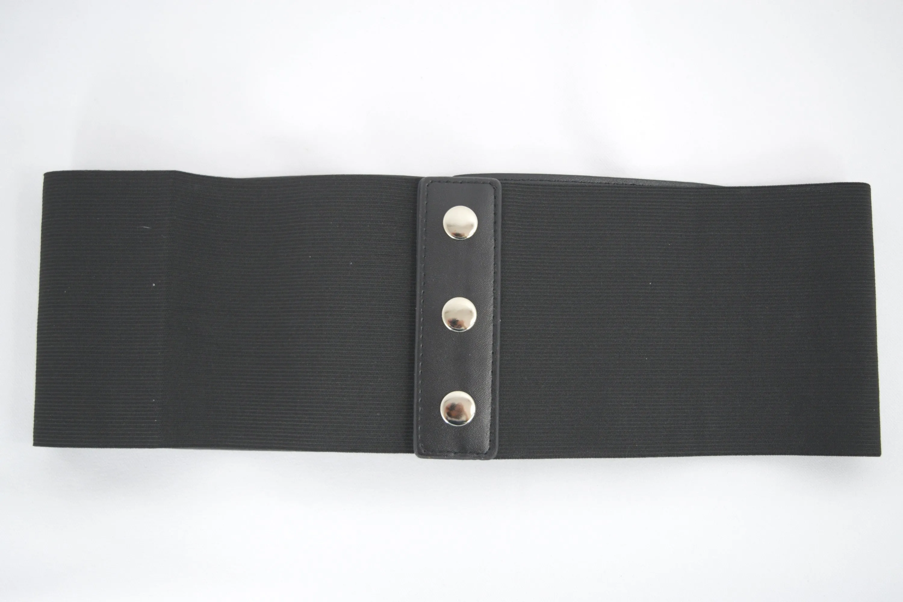 Gothic Cyber Steampunk Triple buckle Corset wide elastic belt