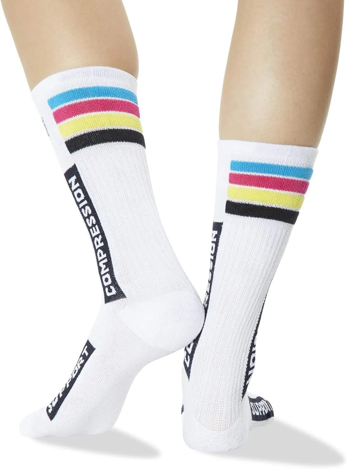 Hot Sox Womens Compression Crew Socks, Womens Shoe Size 4-10.5