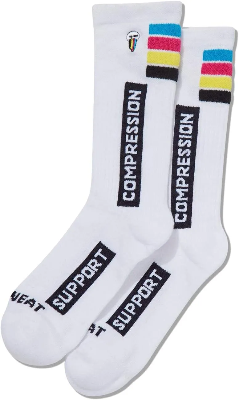 Hot Sox Womens Compression Crew Socks, Womens Shoe Size 4-10.5