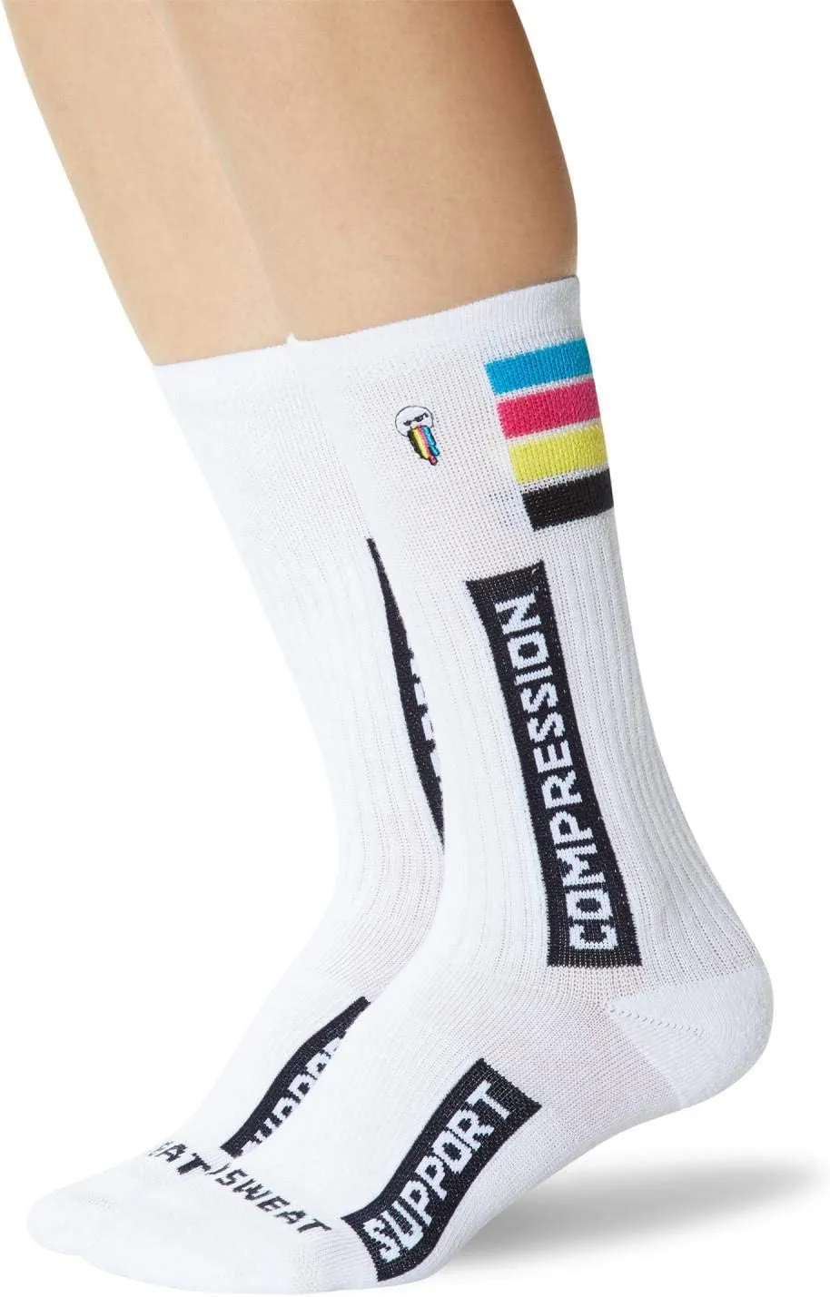 Hot Sox Womens Compression Crew Socks, Womens Shoe Size 4-10.5