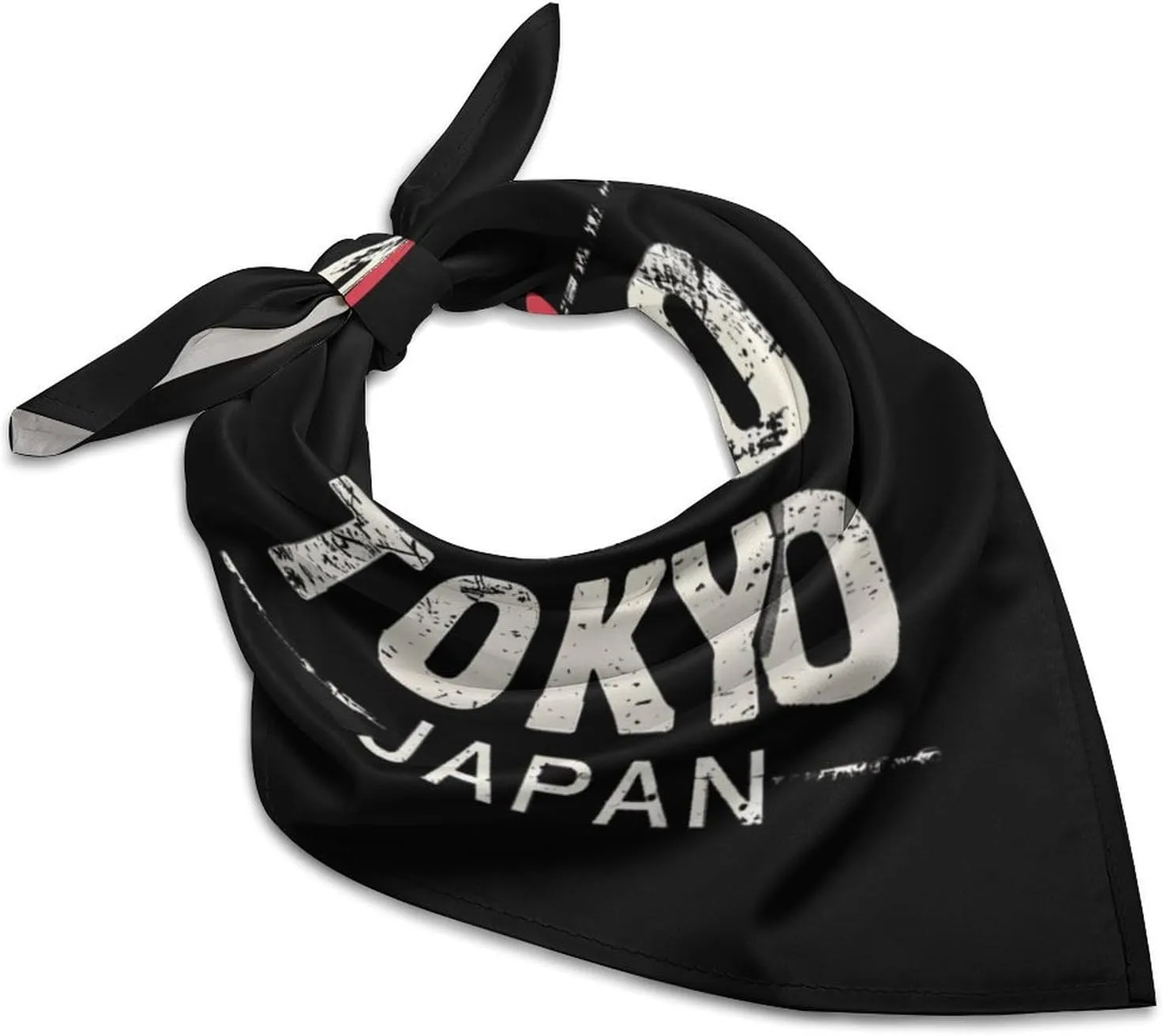 Judo Tokyo Japan Breathable Square Silk Scarf Fashion Pattern Lightweight Neck Hair Head Scarves