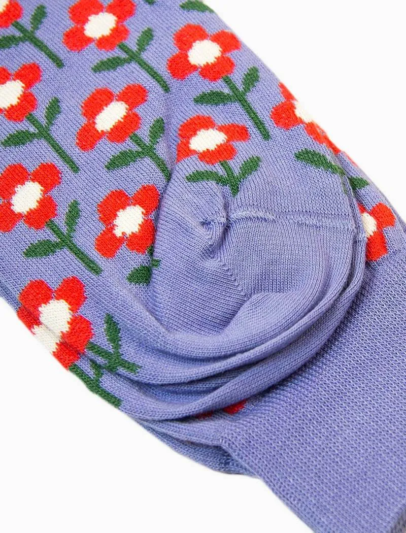 Light Blue Stem Organic Cotton Socks