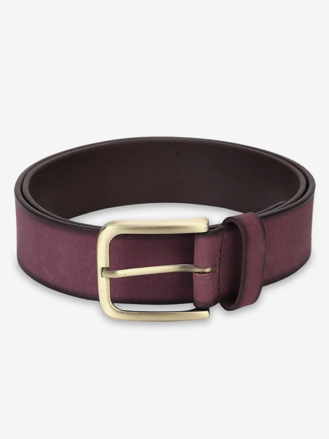 Maroon elegant belt
