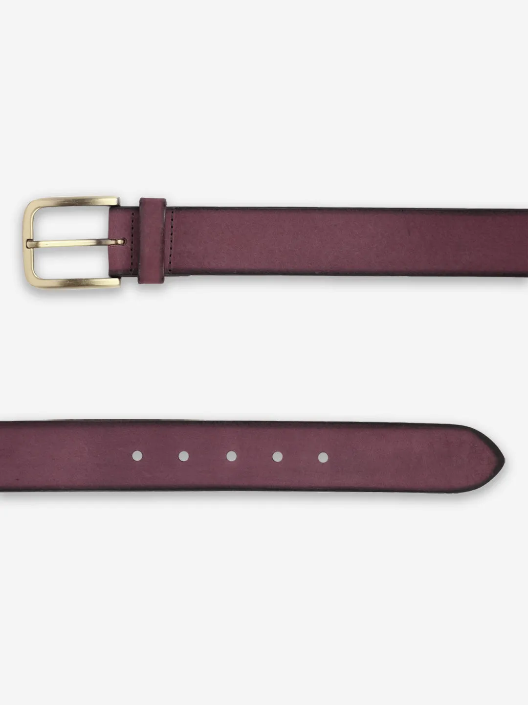 Maroon elegant belt
