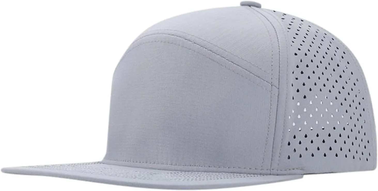 Men Flat Brim Baseball Cap Adjustable Performance Snapback Hat Perforated Cap Caps Dad