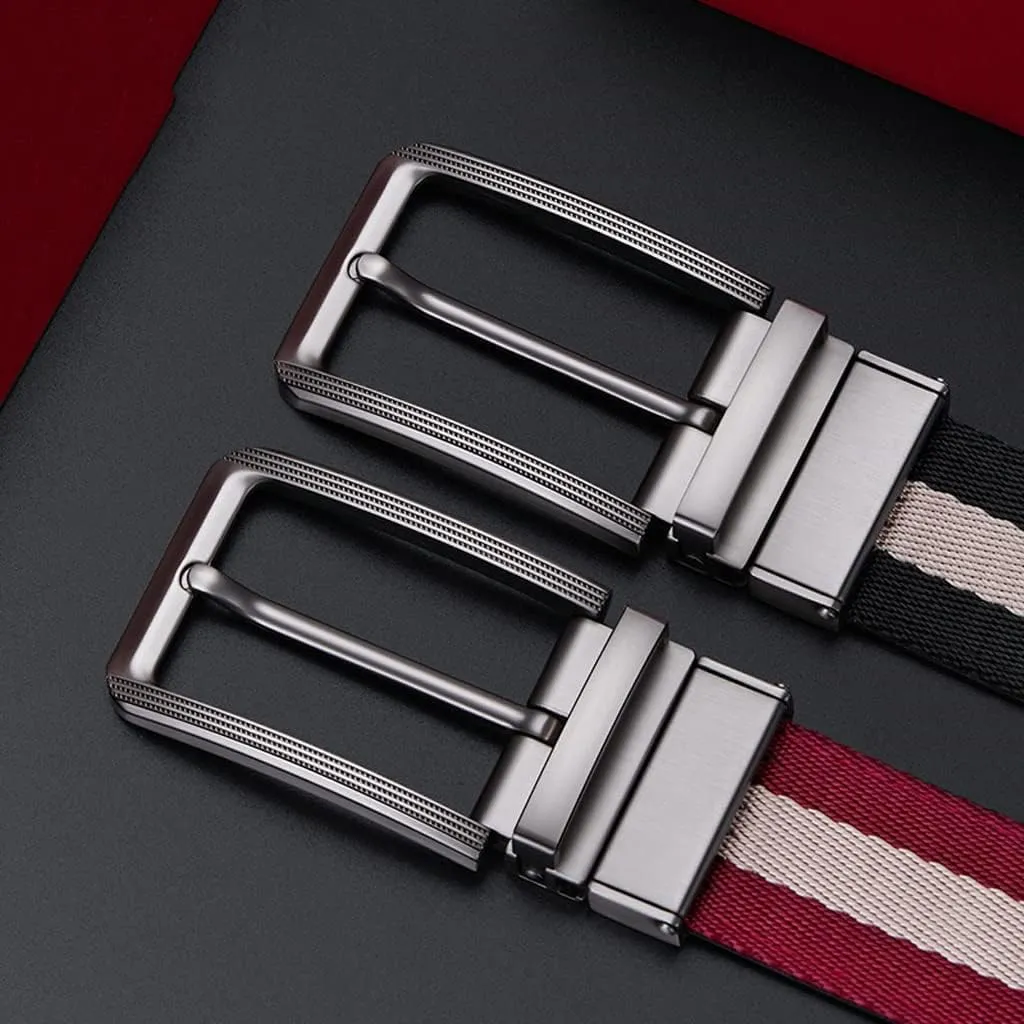 OLOTU Genuine Leather Belt for Men's 34 MM Waist Strap Fashion Dress Belts with Single Prong Buckle for Work and Business