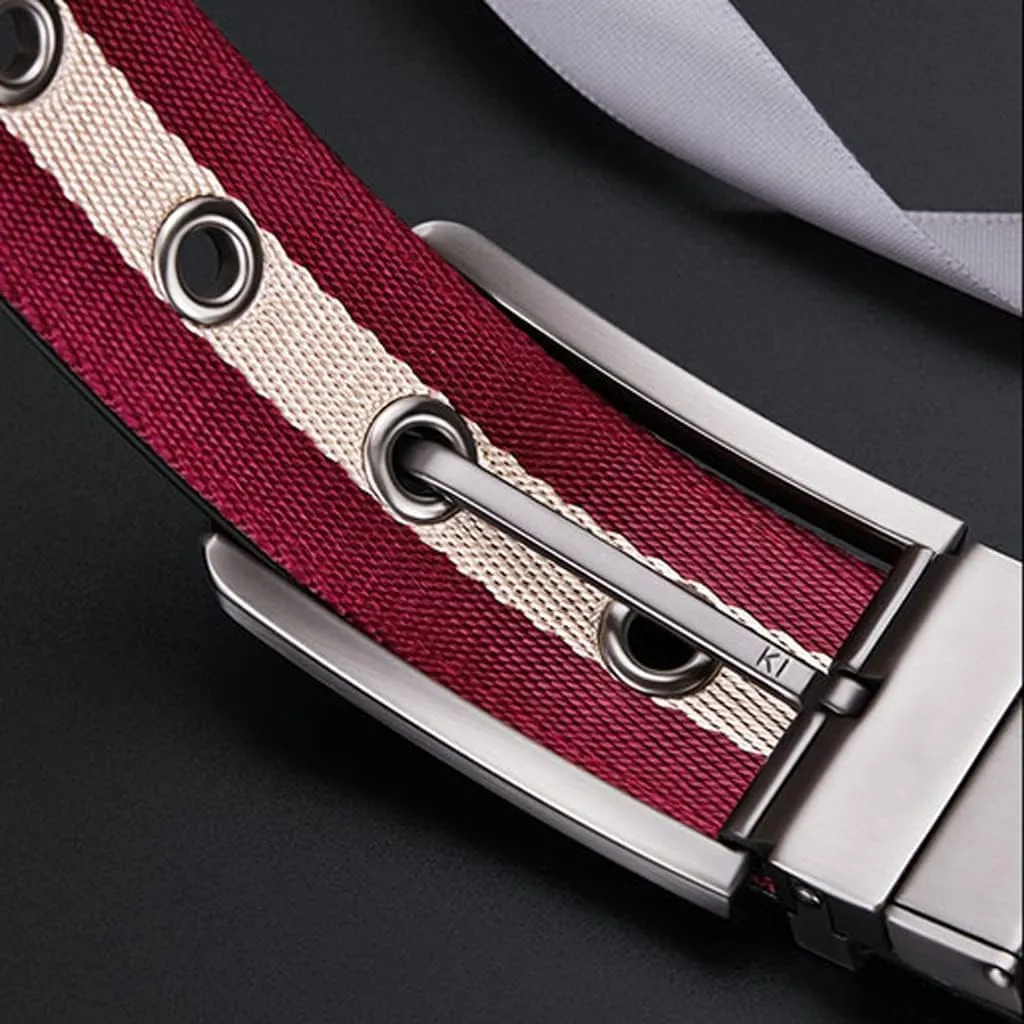 OLOTU Genuine Leather Belt for Men's 34 MM Waist Strap Fashion Dress Belts with Single Prong Buckle for Work and Business