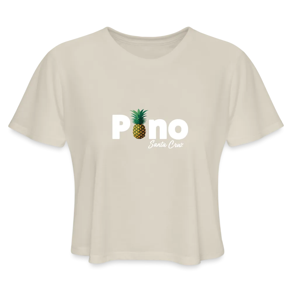 Pono Pineapple Crop Top Tee