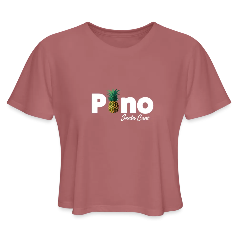 Pono Pineapple Crop Top Tee