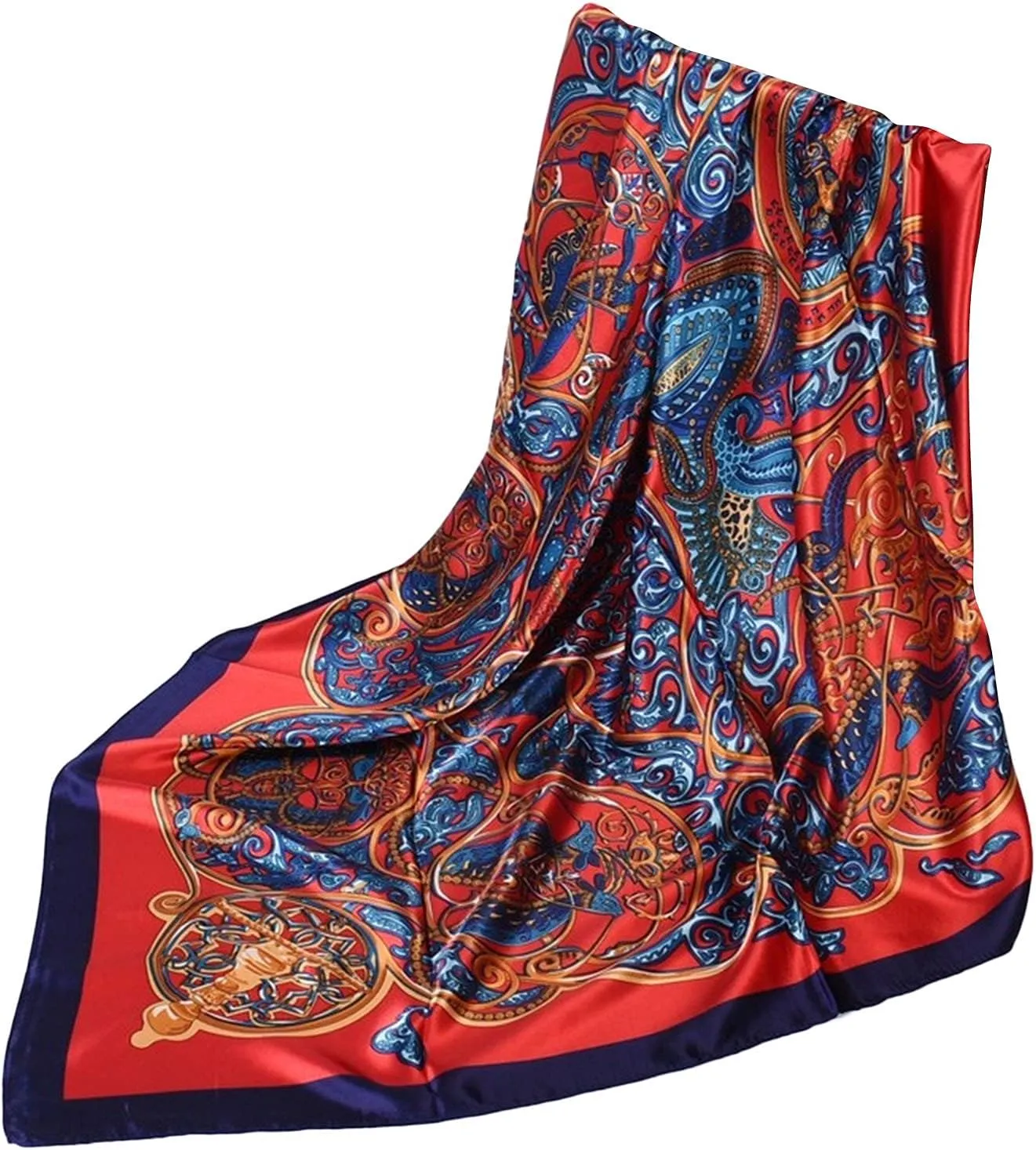 Scarves Bandana Feeling Silk Scarf Printed Bandanas Women Boho Headband Scarf Outdoor Scarf for Men