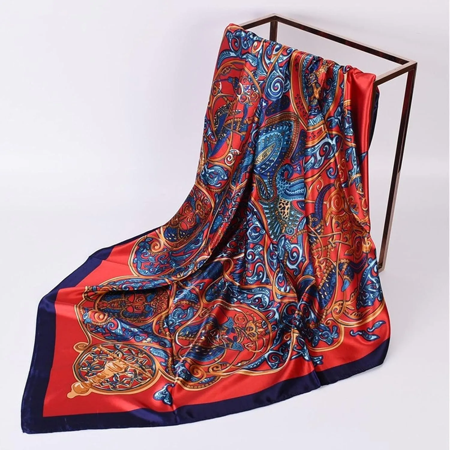 Scarves Bandana Feeling Silk Scarf Printed Bandanas Women Boho Headband Scarf Outdoor Scarf for Men