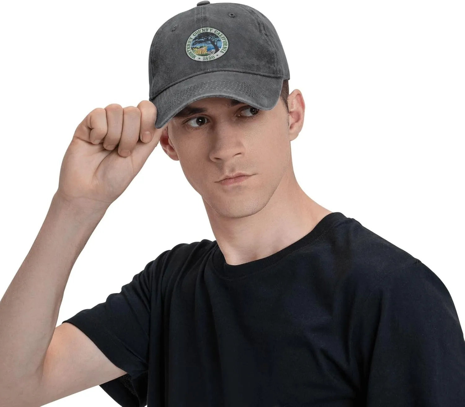 Seal of Monterey County, California Baseball Cap for Men Women Vintage Trucker Hat Golf Hats Dad Hat