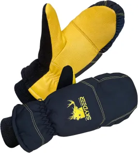SKYDEER Super Warm Skiing Mittens with Soft Deerskin Leather and 150G 3M Thinsulate Insulation (SD8753M)